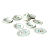 Dinette en faience service de table  decor floral
