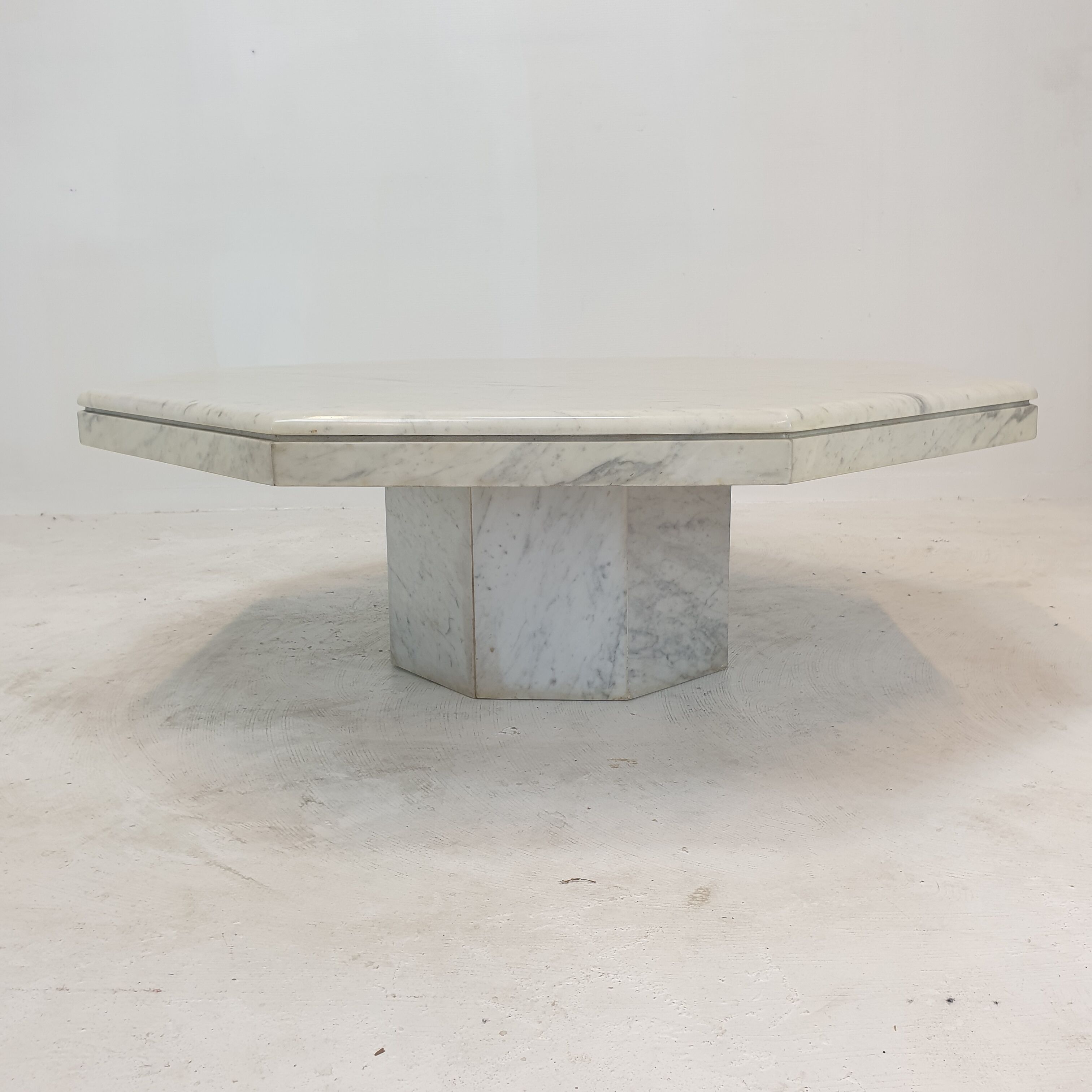 Italian Marble Octagon Coffee Table, 1980's