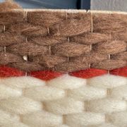 Vintage 70's wool lampshade