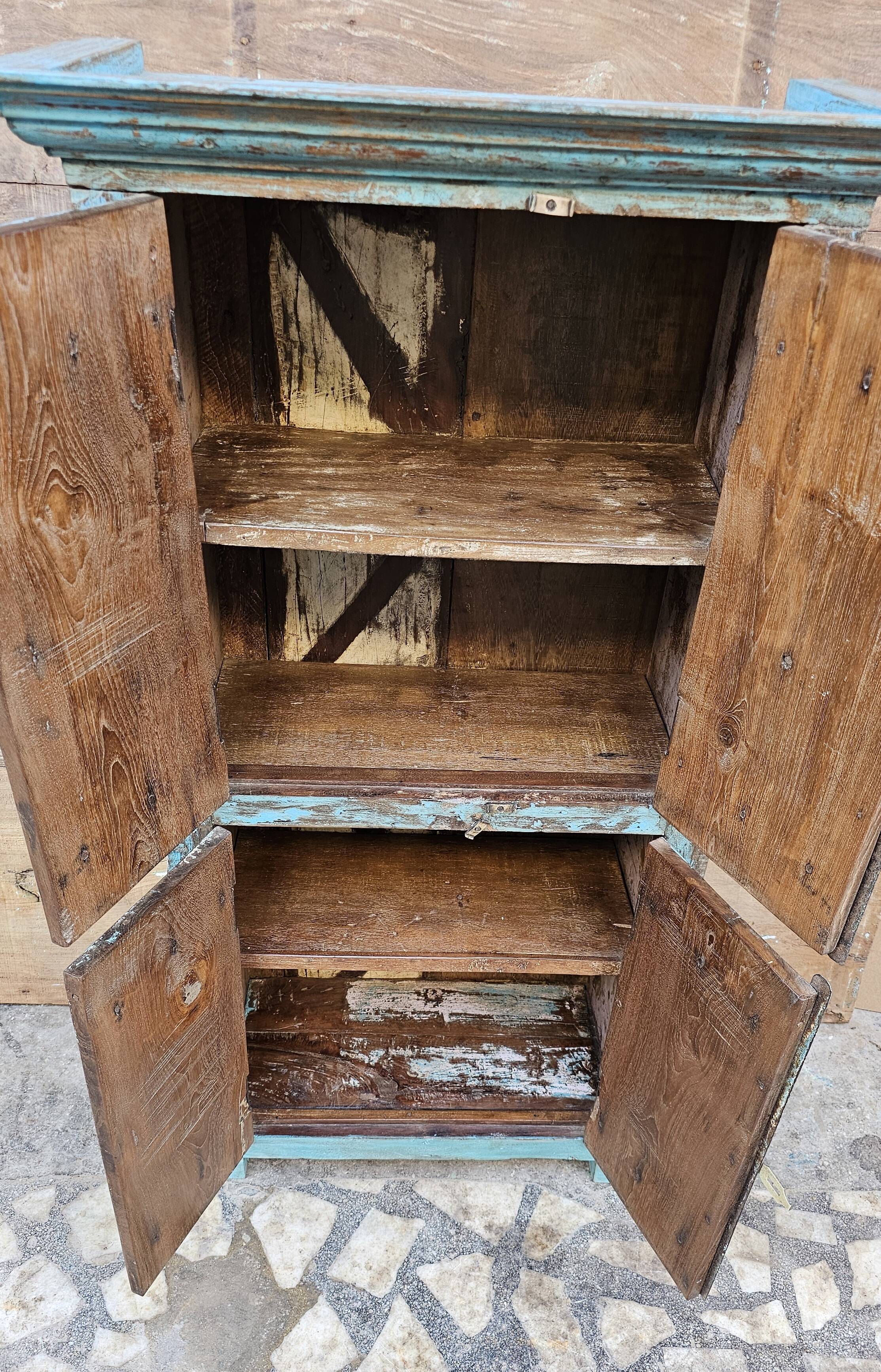 Antique tribal teak sideboard from Burma.