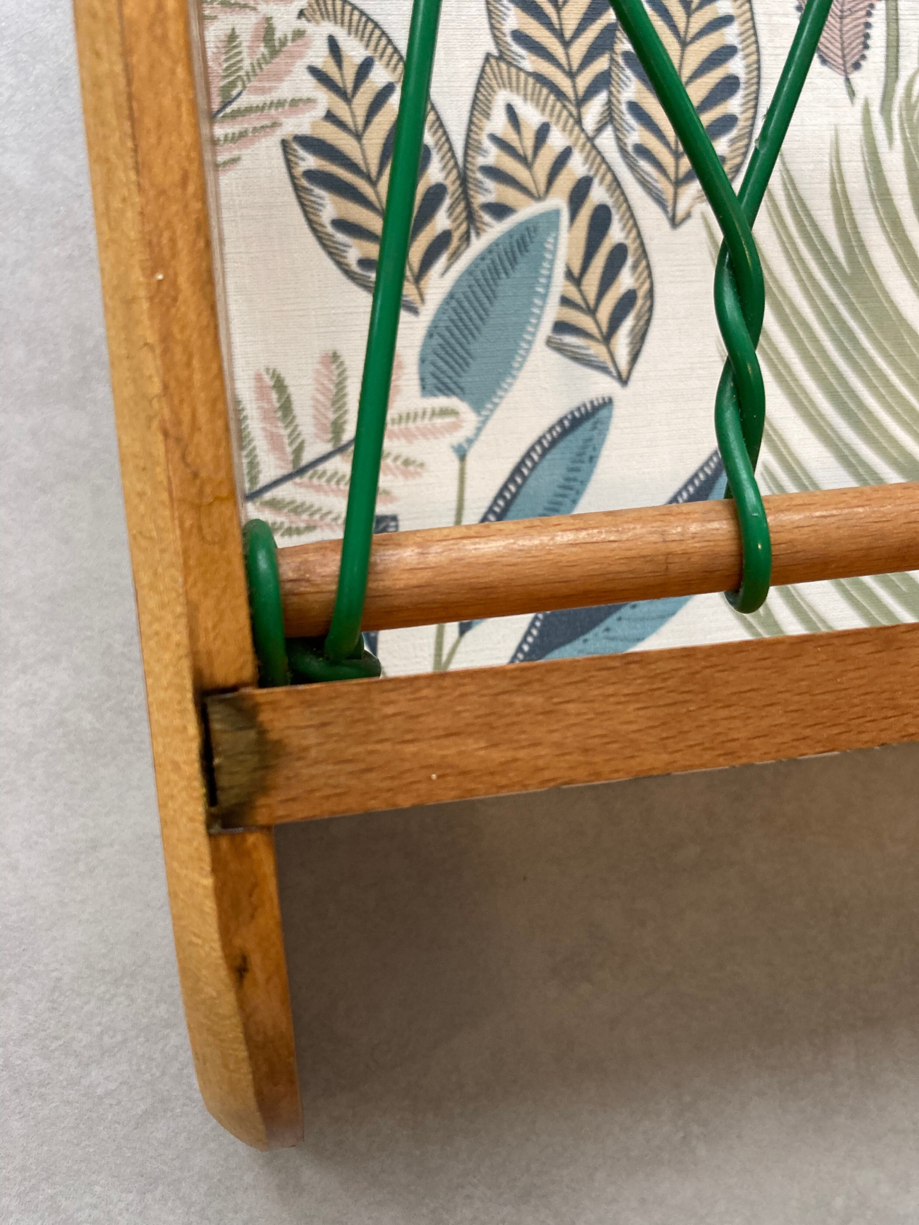 Wall-mounted mail rack 60s