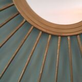 Vintage gold metal sun mirror