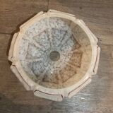 Art Deco globe ceiling light in gingham glass