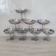 8 stainless steel 18/10 FCA style Létang and Rémi Jean Couzon cups