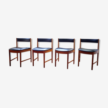 Lot 4 chairs scandinavian by Mc intosh