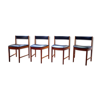 Lot 4 chairs scandinavian by Mc intosh