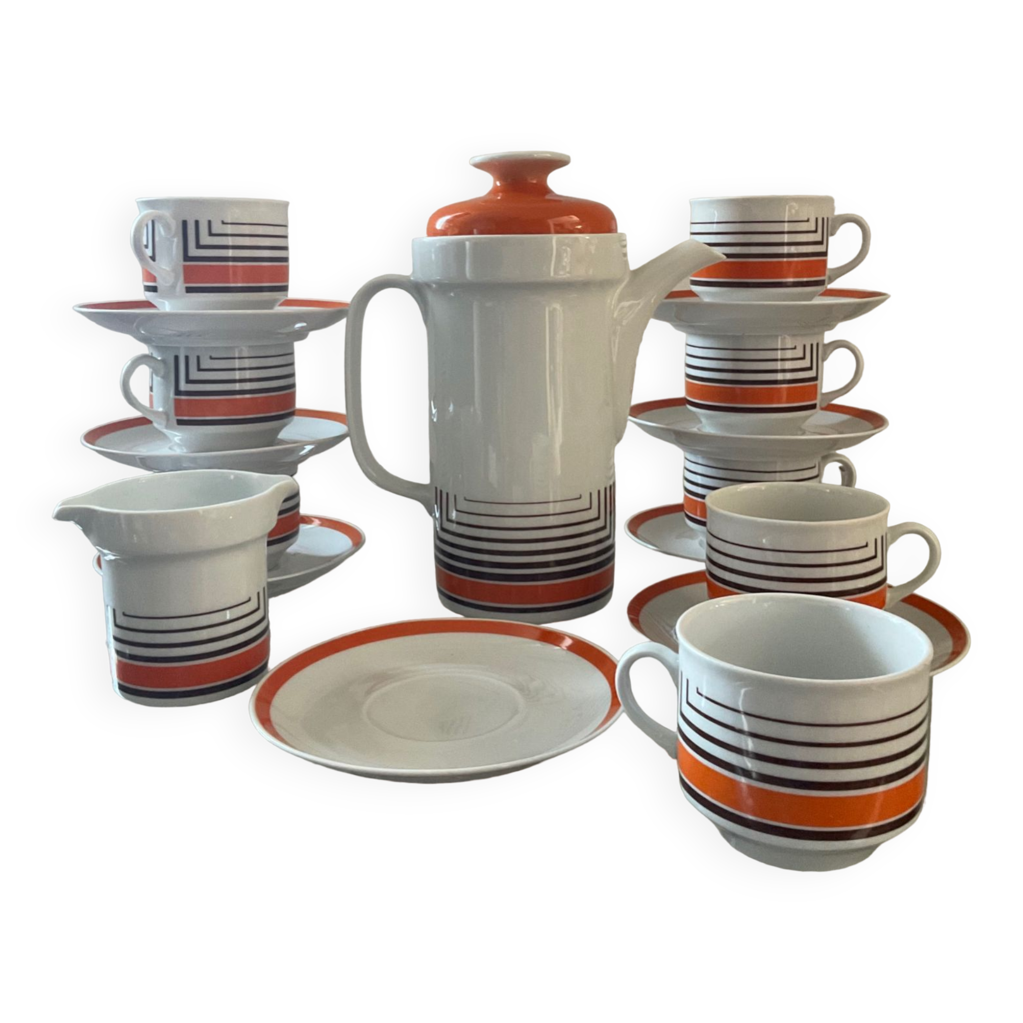 Vintage West Germany Bavaria porcelain coffee service 70s