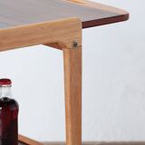 Scandinavian 'Thea' side table in rosewood and laminate, Yngve Ekström