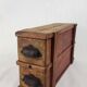 Wooden storage box for cards from the 1920s and 1930s