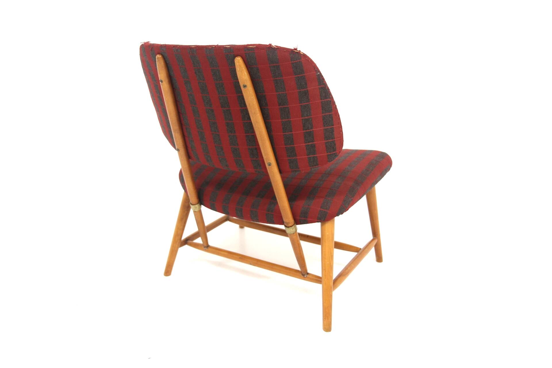 Scandinavian armchair in beech, "TeVe" Alf Svensson for Studia, Ljungs In