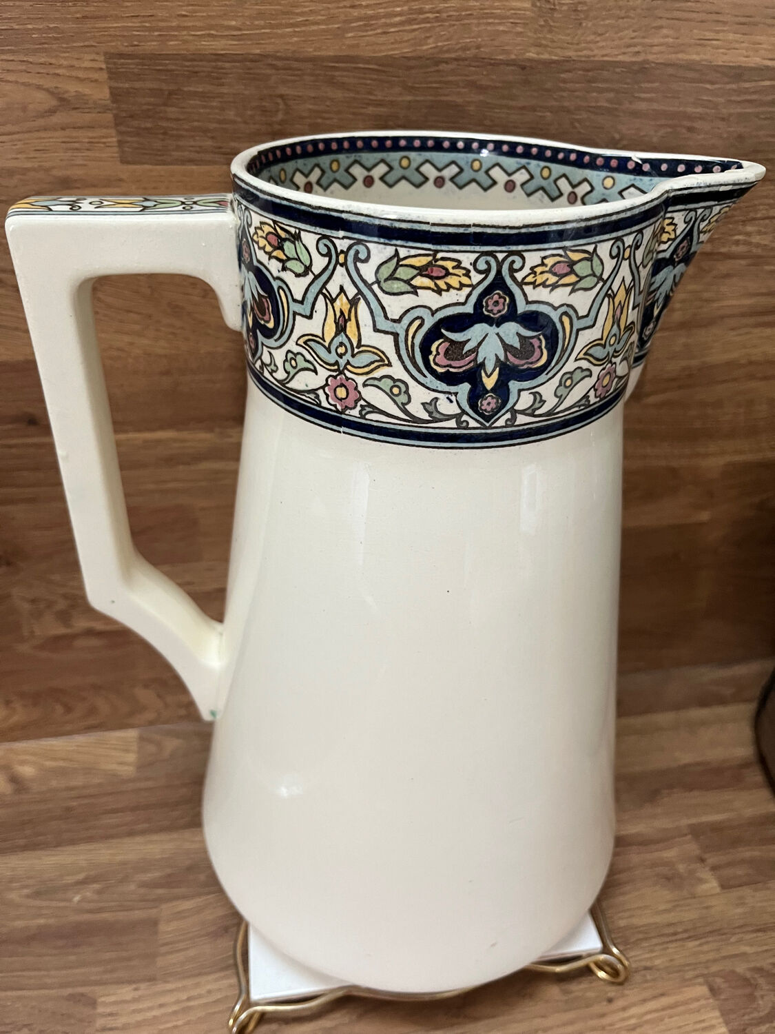 Broc in earthenware Sarreguemines Tunis