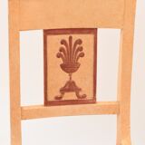 Suite of 8 painted chairs