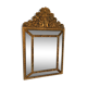 Miroir a parcloses en cuivre repoussé XIXeme - 69x43cm