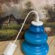 Vintage blue opaline pendant lamp