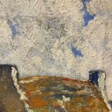 Old painting, Breton landscape XX century