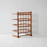Vintage Scandinavian birch magazine rack 1940s