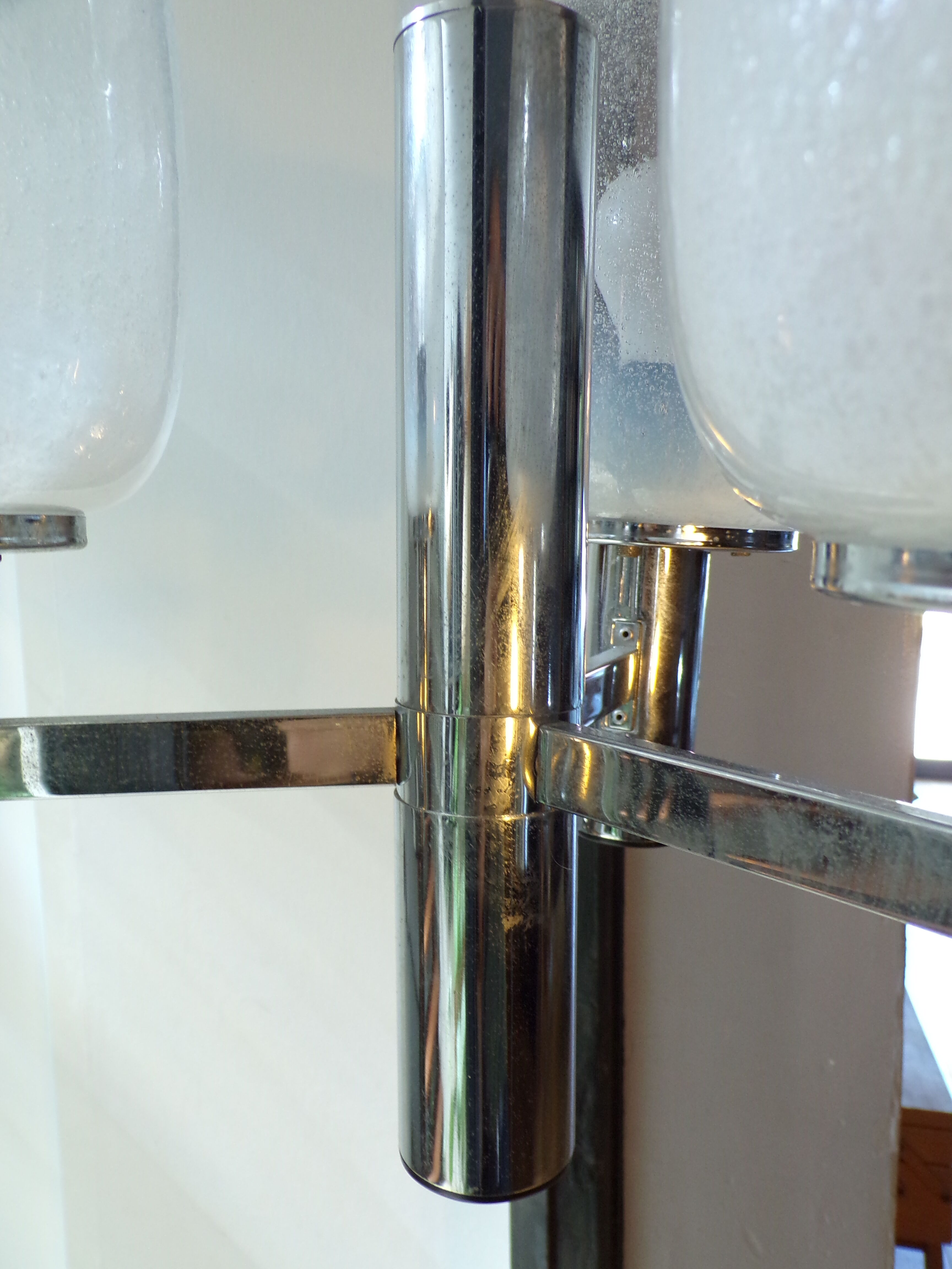 Suspension 1970 Targetti Sankey 3 feux