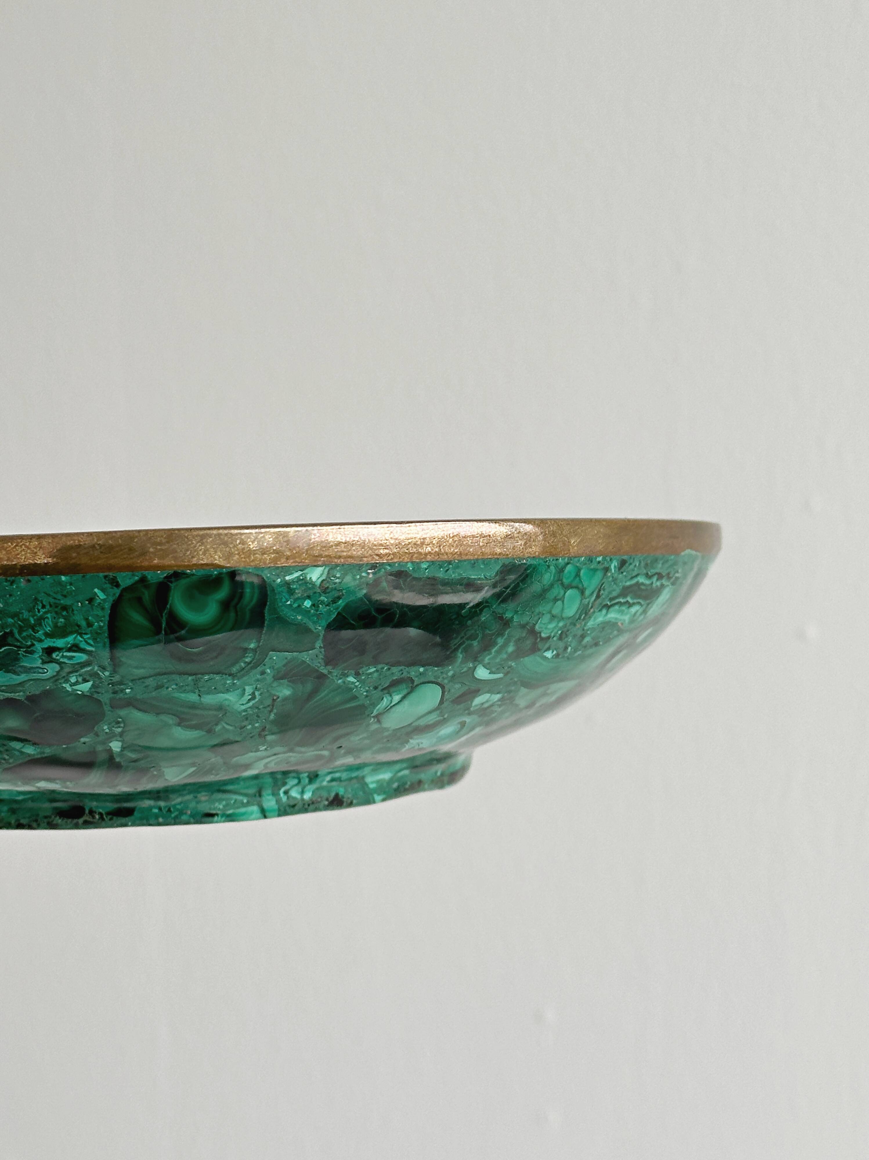 Malachite bowl for fruits or centrepiece.
