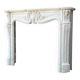 Louis XV style fireplace in Carrara marble circa 1880