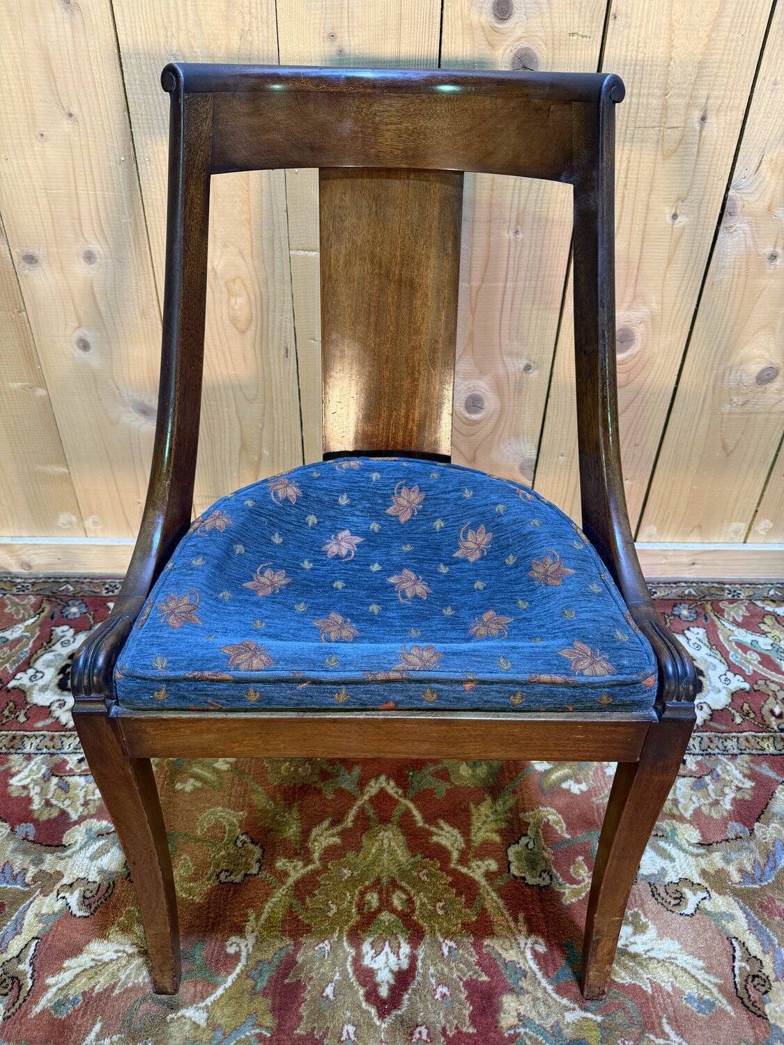 Set of 4 "Gondole" chairs in Empire style made of mahogany.