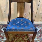 Set of 4 "Gondole" chairs in Empire style made of mahogany.