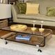Plexiglass coffee table -Michel Dumas- Rochebobois- Very good condition