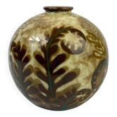 Camille Tharaud, vase boule modèle Fougères, Limoges, Art déco vers 1930
