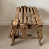 Old foot walk in solid wood