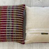 Pair of wool woven cushions