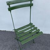 Chaise pliante à lattes