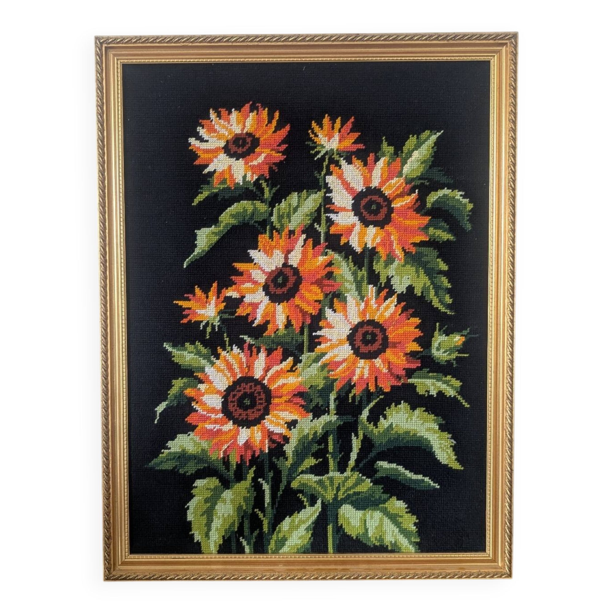 Vintage sunflower tapestry