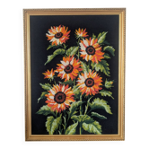Tapisserie tournesols vintage 