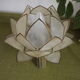 Very pretty lamp with lotus mother-of-pearl and brass table