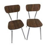 Lot of 2 chairs in formica