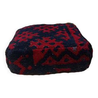 Handmade Berber pouf in wool 60 X 60 X 20 CM