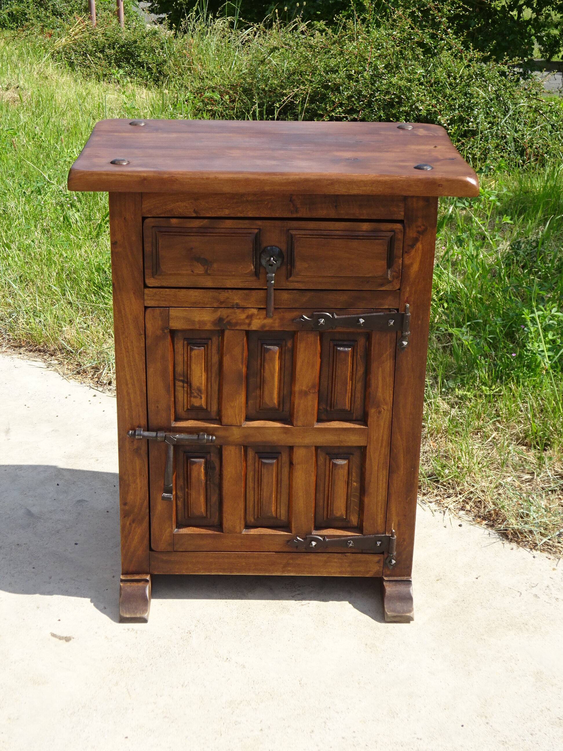 Small jam cupboard made of solid oak