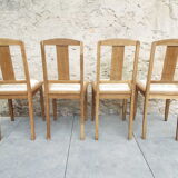 4 art deco style chairs