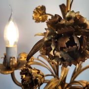 Hollywood Regency Roses kroonluchter, Verguld, Drie Armen, Italie