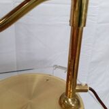 Lampe laiton et métal doré Helmer Andersson, Suède