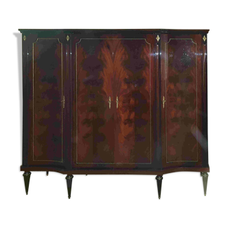Armoire 4 portes acajou