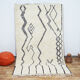 Moroccan carpet white 266x157cm
