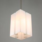 Vintage italian plexiglass tower pendant lamp