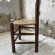 6 straw and oak chairs, mountain furniture