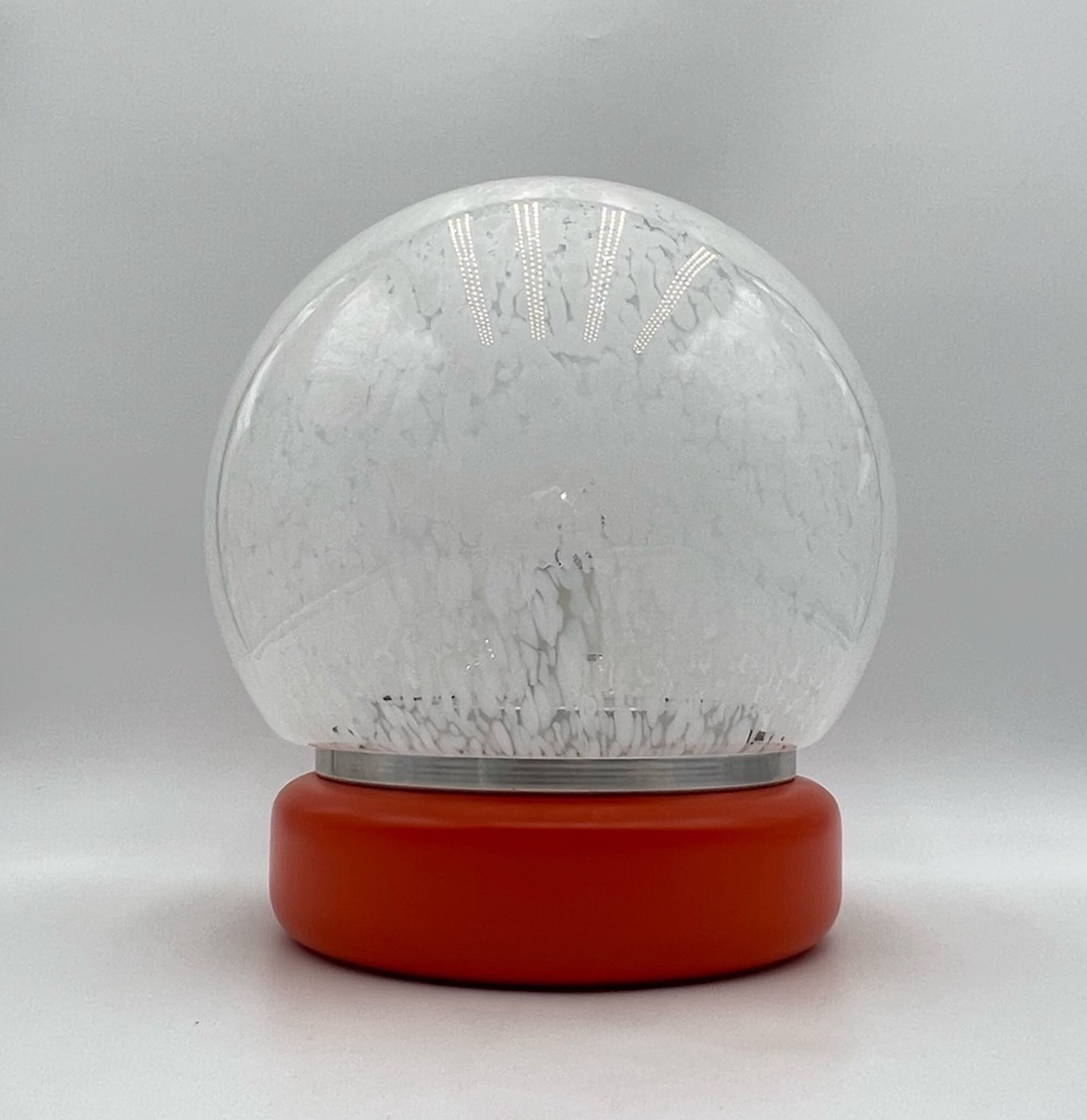 Murano glass space age orange lamp, 70s