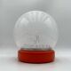 Murano glass space age orange lamp, 70s