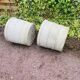 Pair of large fiber cement planters
