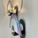 Pair of Post-Modern Murano Wall Sconces By Zonca, 1980s