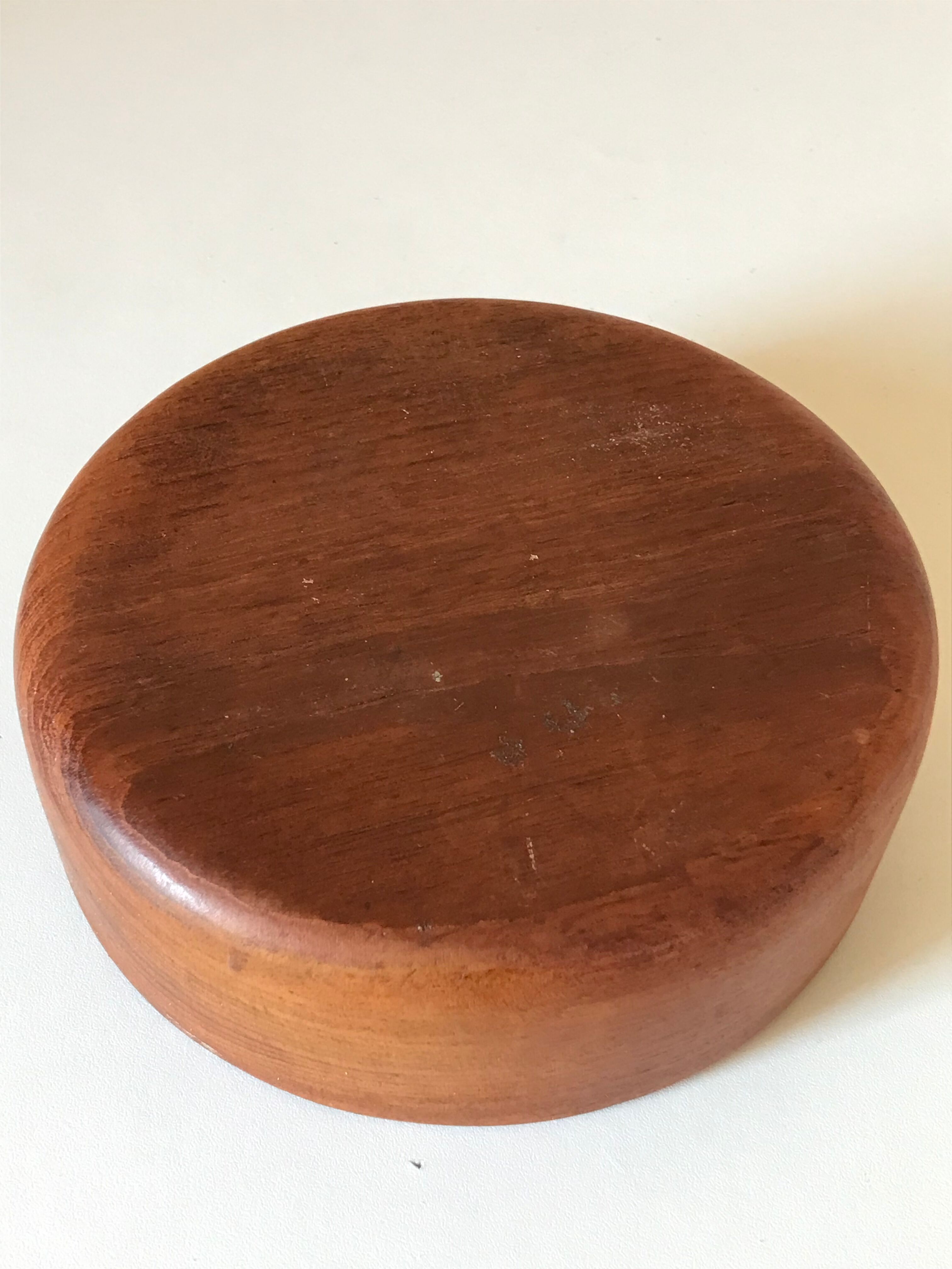 Straight cup in vintage teak Years 60