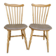 Pair of Baumann bistro chairs, Menuet model