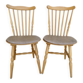 Pair of Baumann bistro chairs, Menuet model